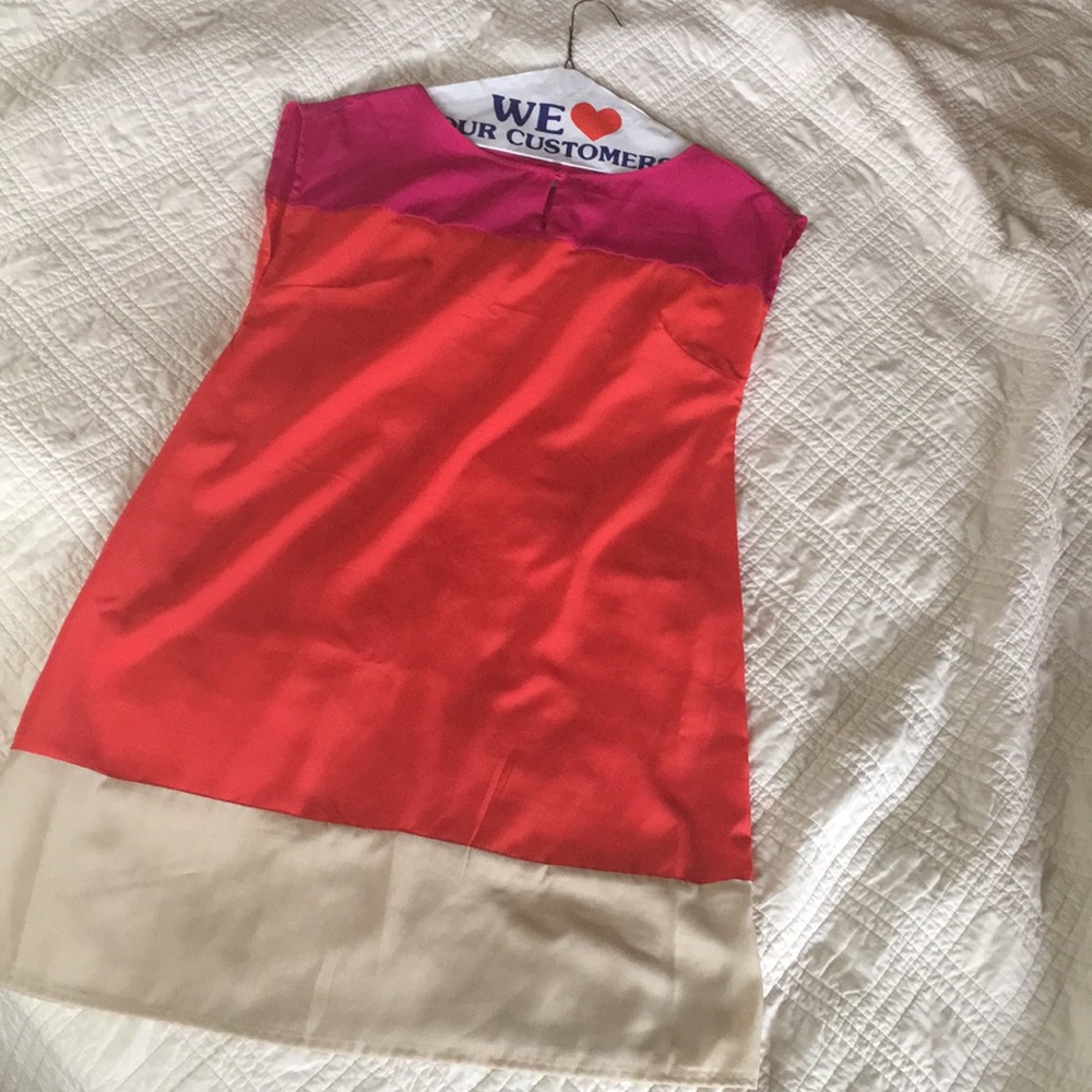 Block color shift dress